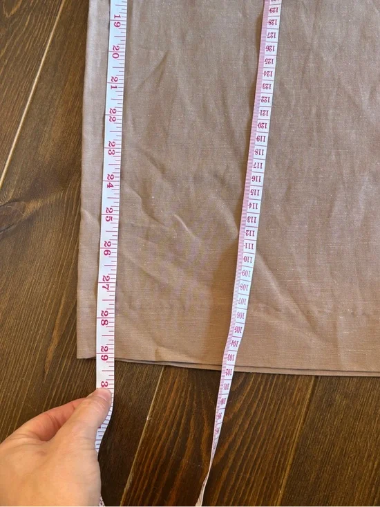 Zara Linen Blend Wide Leg Pull-On Pants Pleated Front Neutral Tan Size Medium - Picture 9 of 13